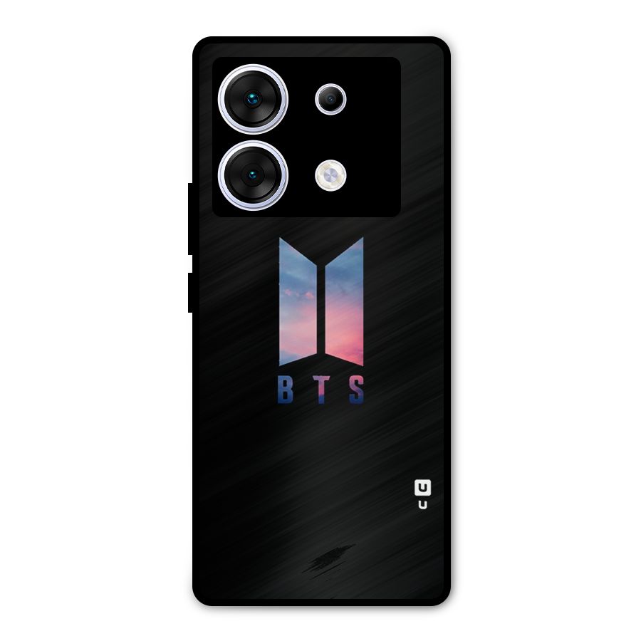 BTS Logo Sky Metal Back Case for Infinix Zero 30 5G
