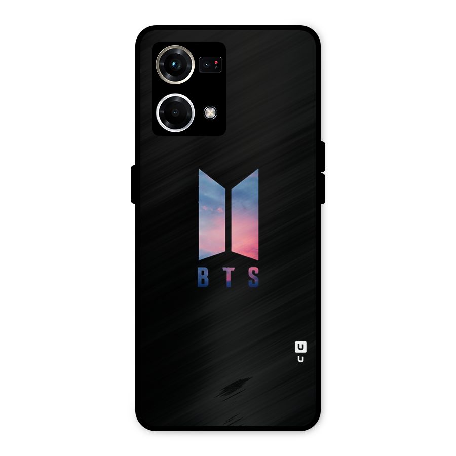 BTS Logo Sky Metal Back Case for Oppo F21 Pro 4G