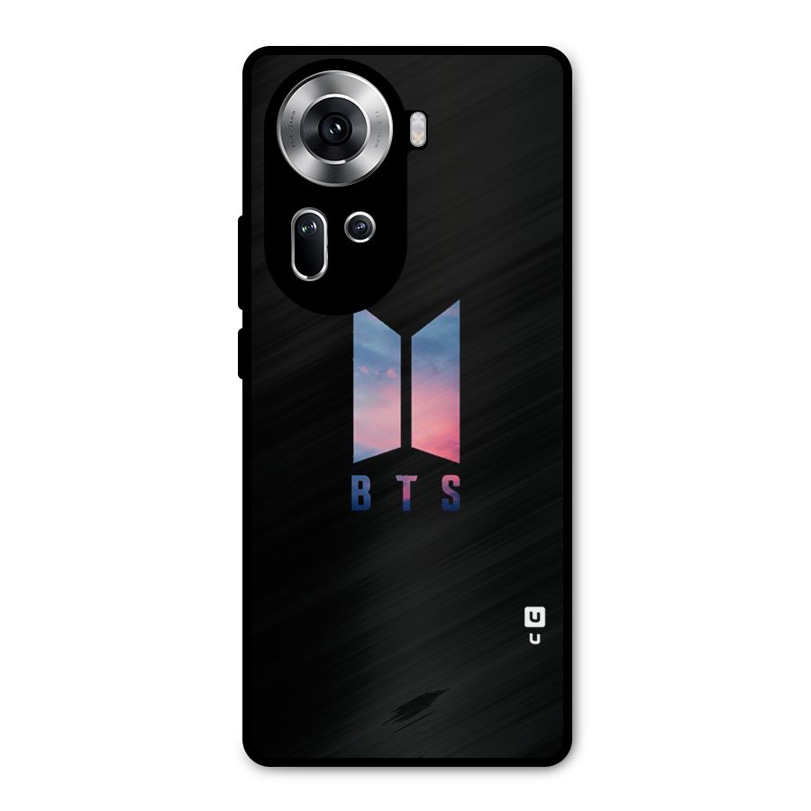 BTS Logo Sky Metal Back Case for Oppo Reno11 5G