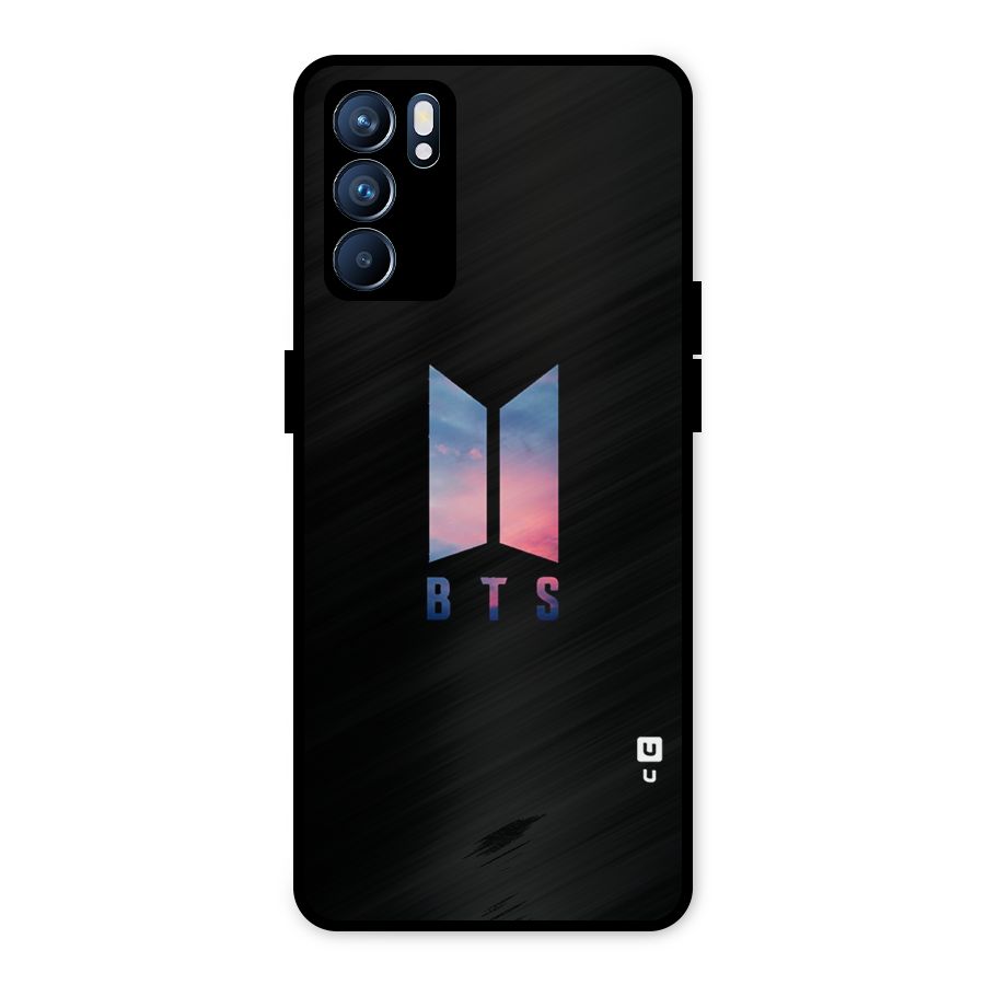 BTS Logo Sky Metal Back Case for Oppo Reno6 5G
