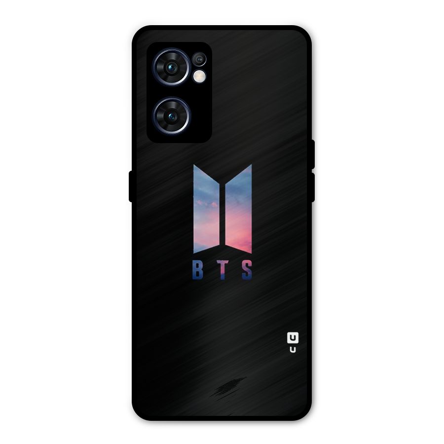 BTS Logo Sky Metal Back Case for Oppo Reno7 5G