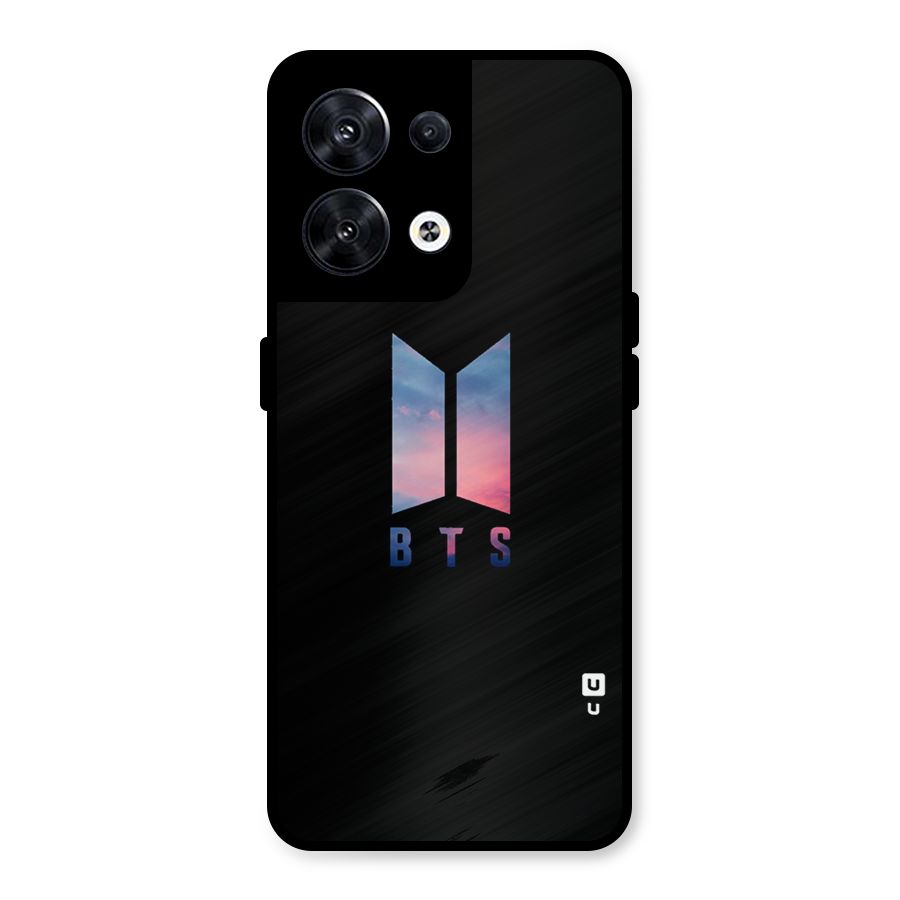 BTS Logo Sky Metal Back Case for Oppo Reno8 5G