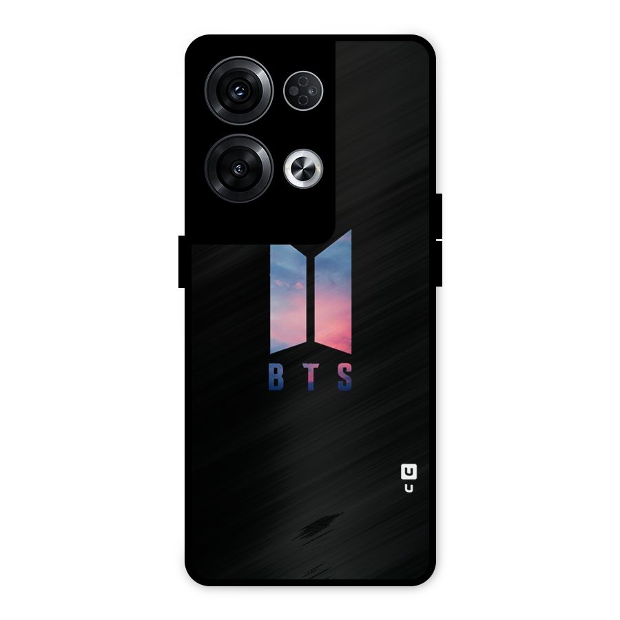 BTS Logo Sky Metal Back Case for Oppo Reno8 Pro 5G