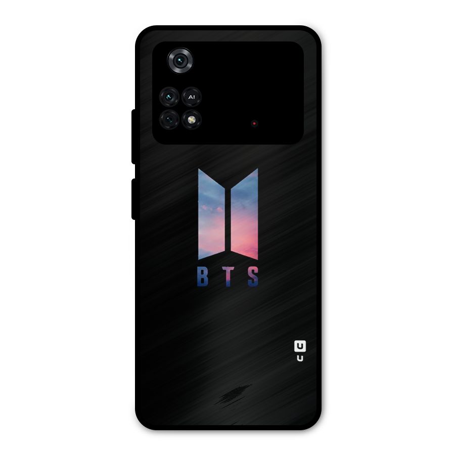 BTS Logo Sky Metal Back Case for Poco M4 Pro 4G