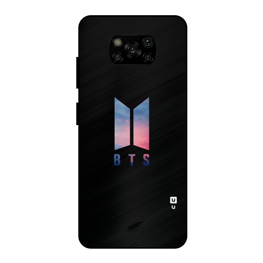 BTS Logo Sky Metal Back Case for Poco X3
