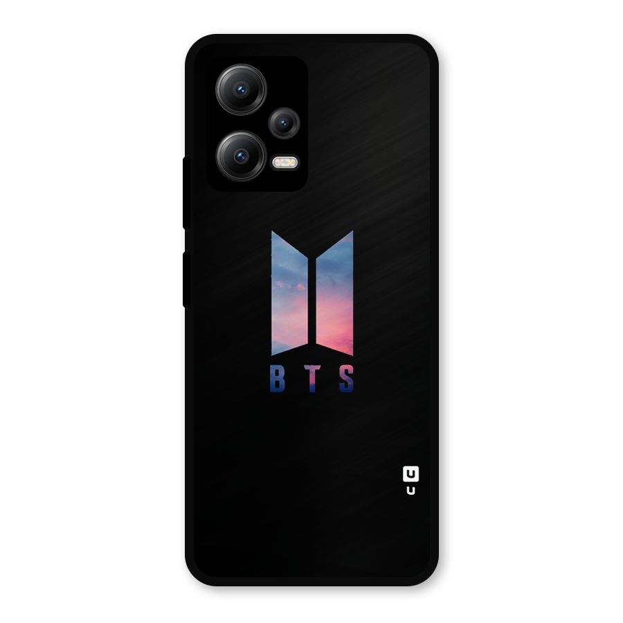 BTS Logo Sky Metal Back Case for Redmi Note 12 5G