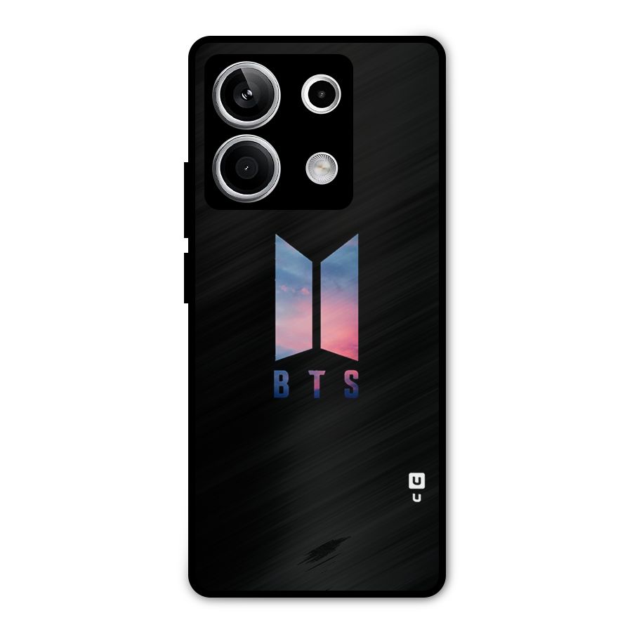BTS Logo Sky Metal Back Case for Redmi Note 13 5G