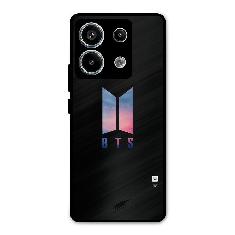 BTS Logo Sky Metal Back Case for Redmi Note 13 Pro 5G
