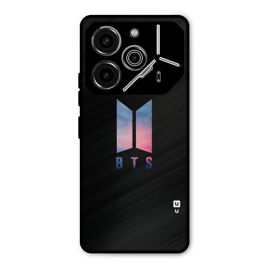 BTS Logo Sky Metal Back Case for Tecno Pova 6 Pro