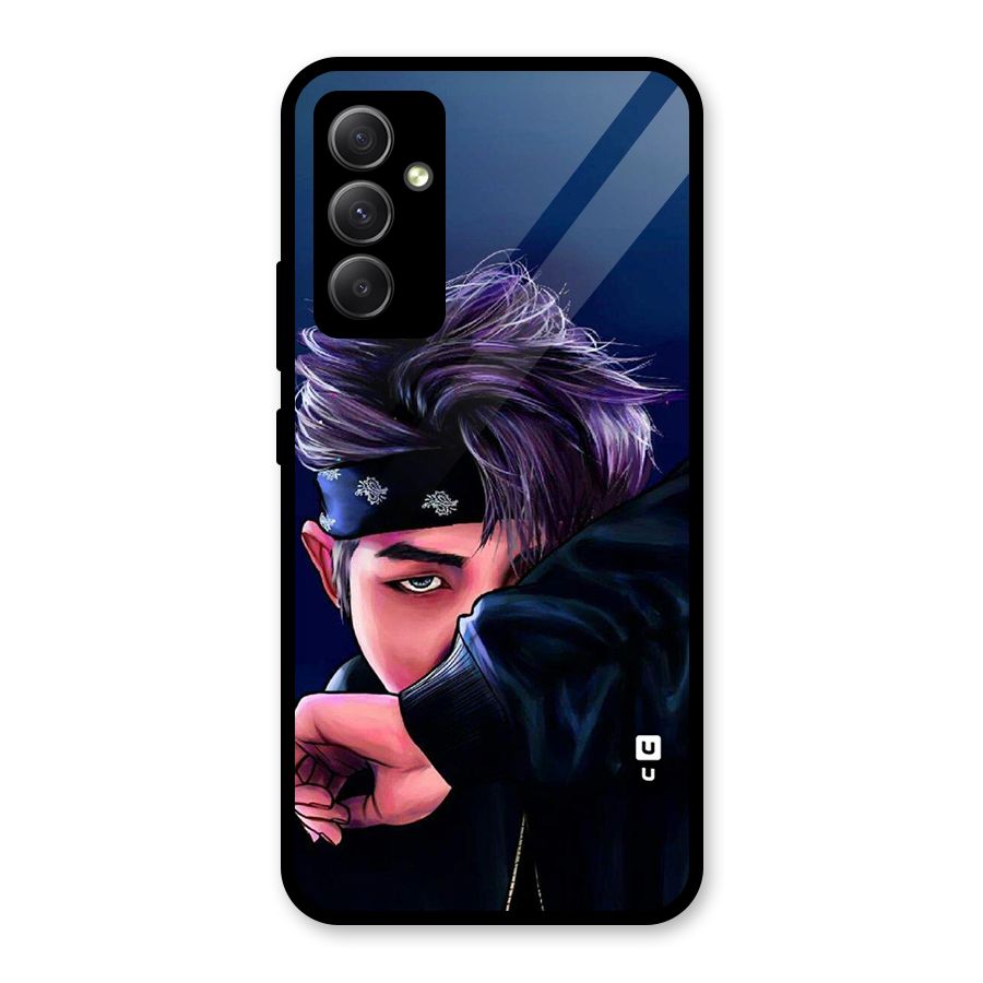 BTS Namjoon Artwork Glass Back Case for Galaxy A34