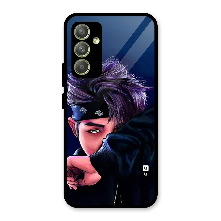 BTS Namjoon Artwork Glass Back Case for Galaxy A54