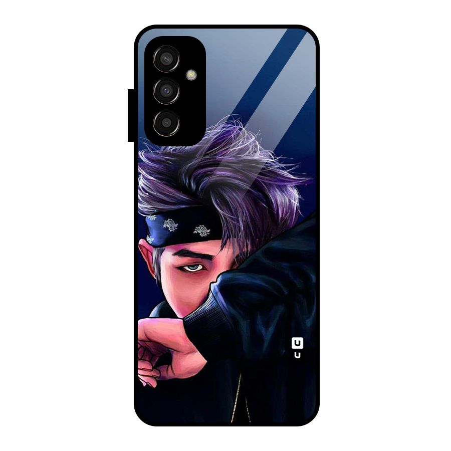 BTS Namjoon Artwork Glass Back Case for Galaxy F13