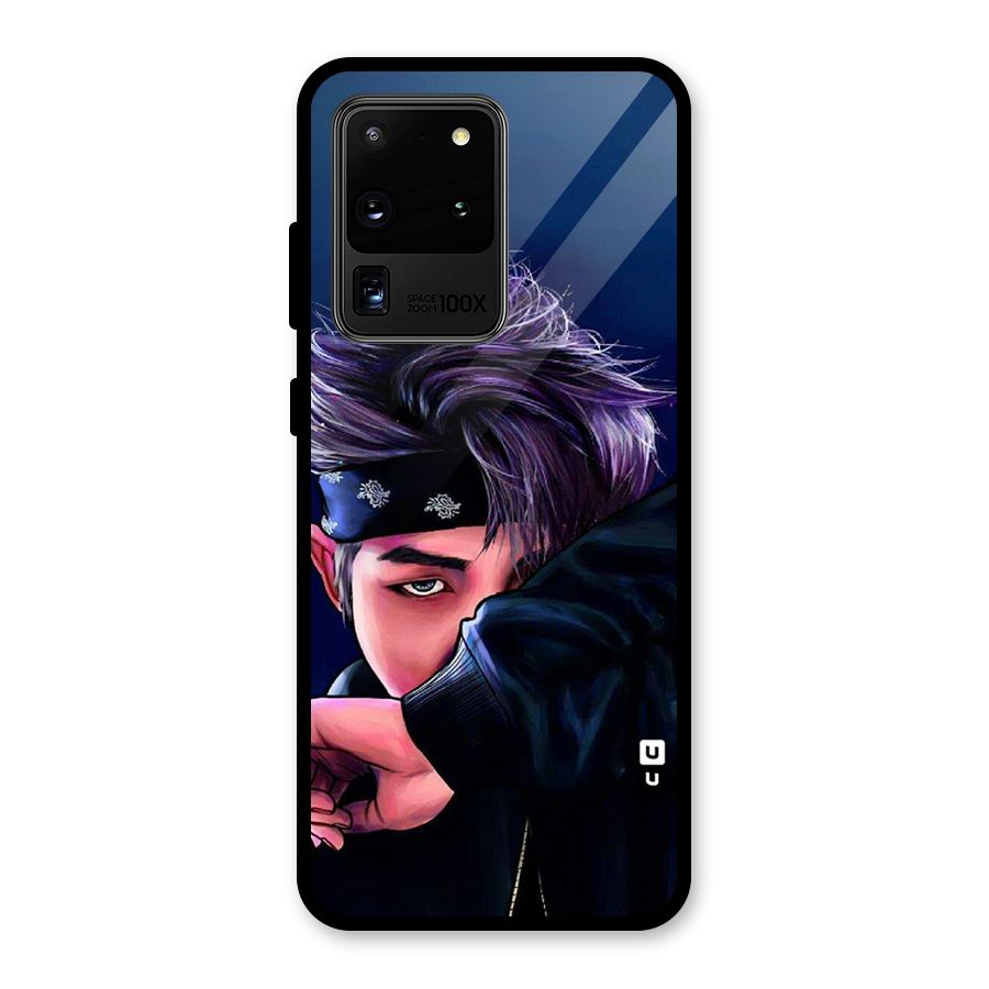 BTS Namjoon Artwork Glass Back Case for Galaxy S20 Ultra