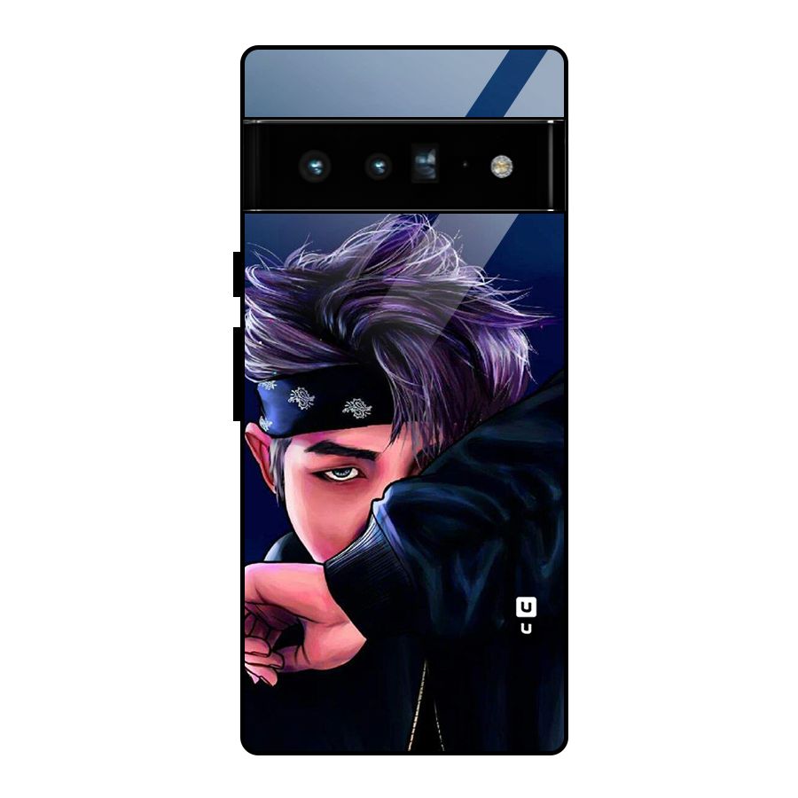 BTS Namjoon Artwork Glass Back Case for Google Pixel 6 Pro
