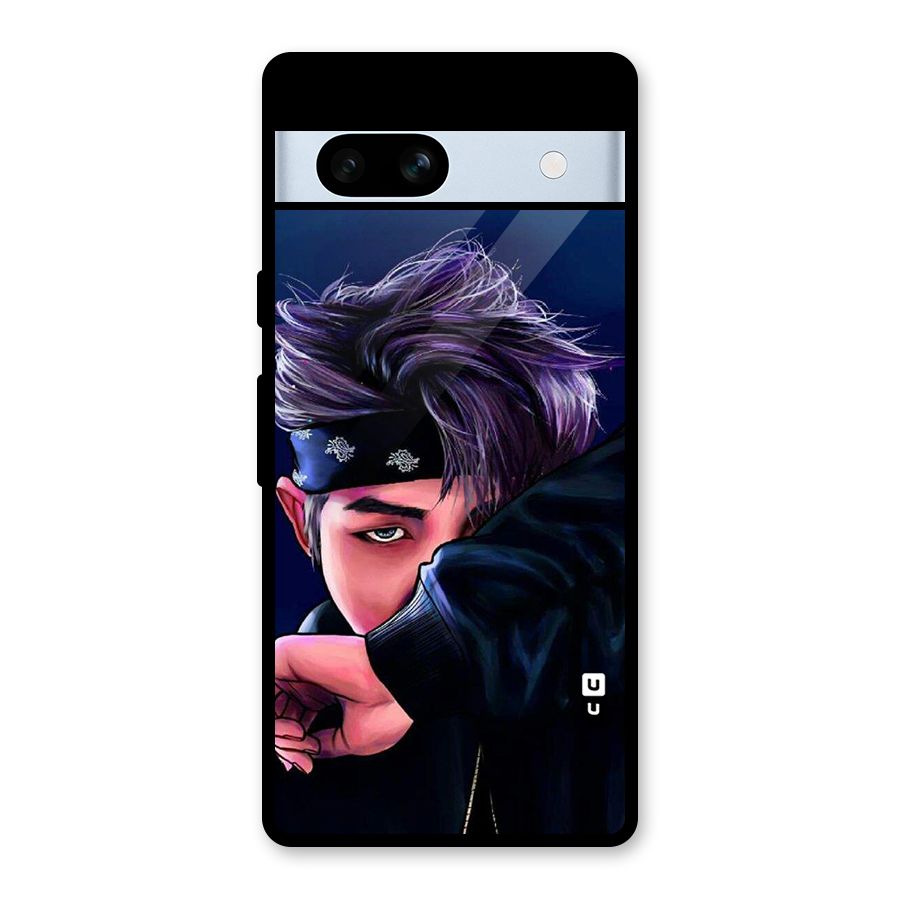 BTS Namjoon Artwork Glass Back Case for Google Pixel 7a