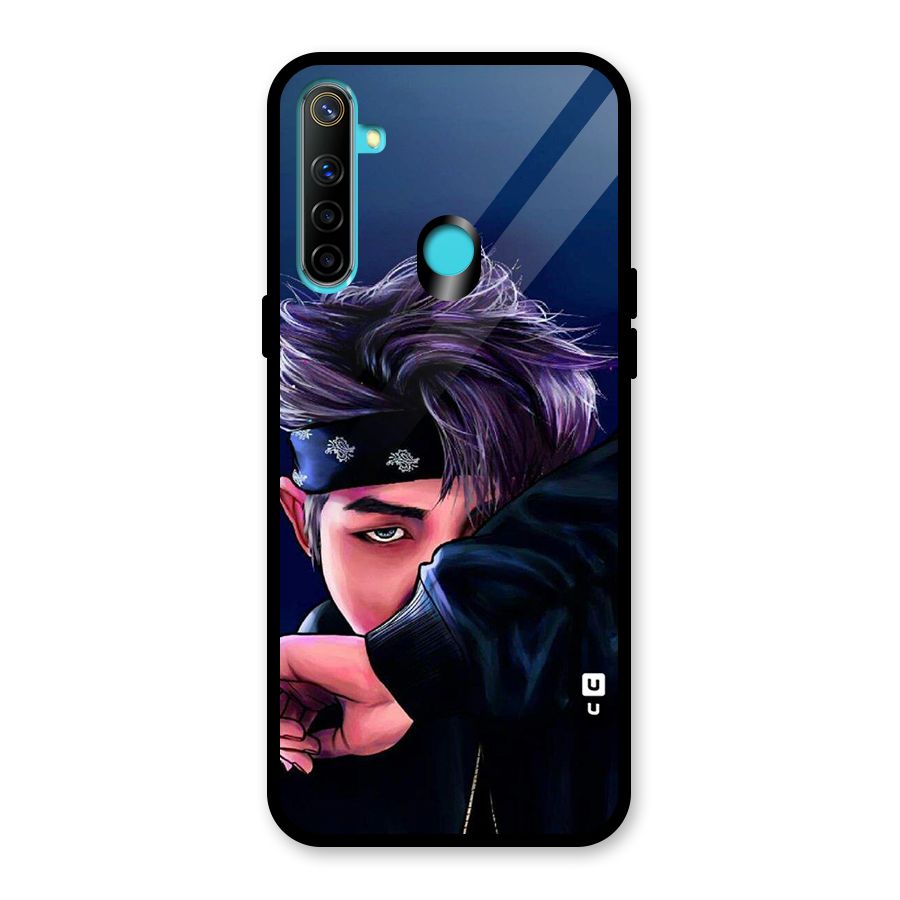 BTS Namjoon Artwork Glass Back Case for Realme Narzo 10