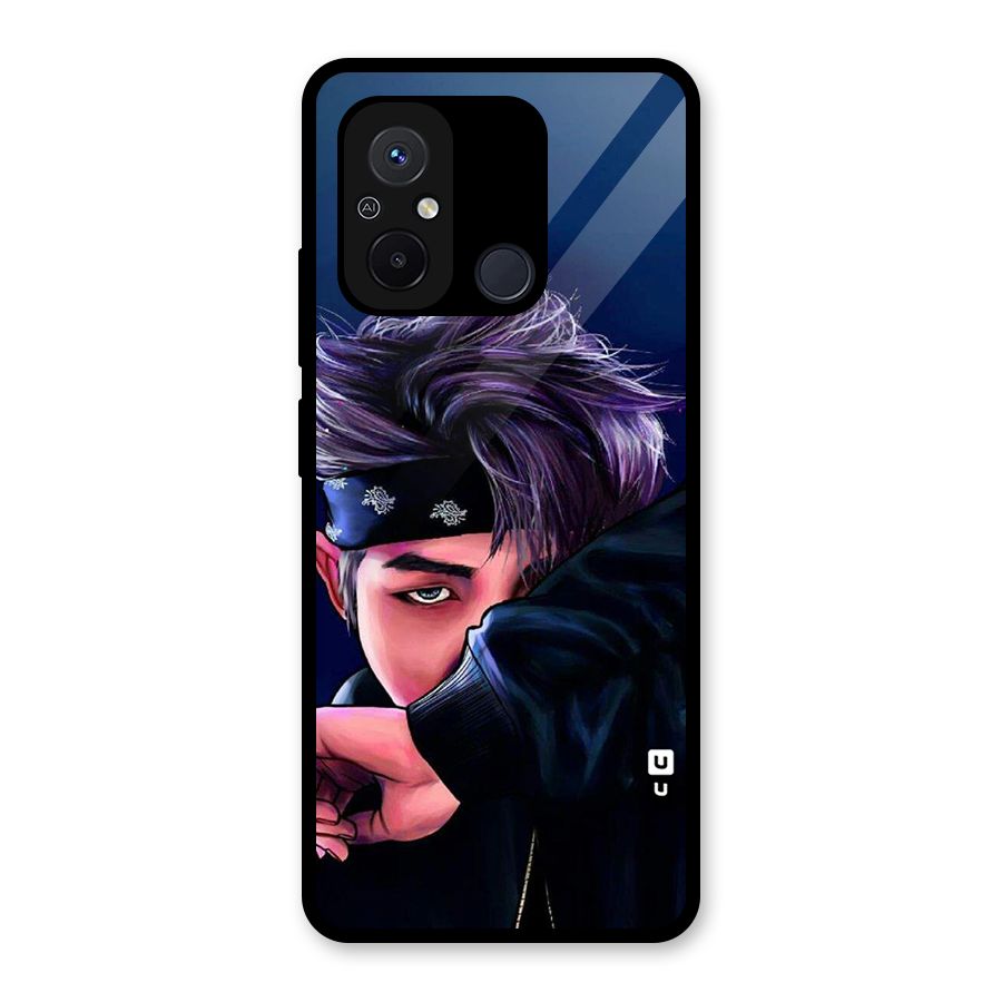 BTS Namjoon Artwork Glass Back Case for Redmi 12C