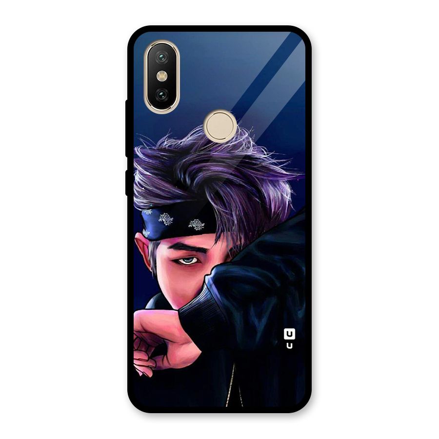 BTS Namjoon Artwork Glass Back Case for Redmi A2