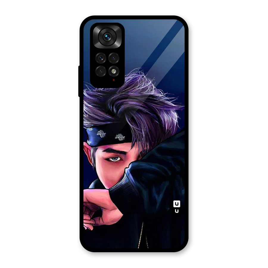 BTS Namjoon Artwork Glass Back Case for Redmi Note 11S