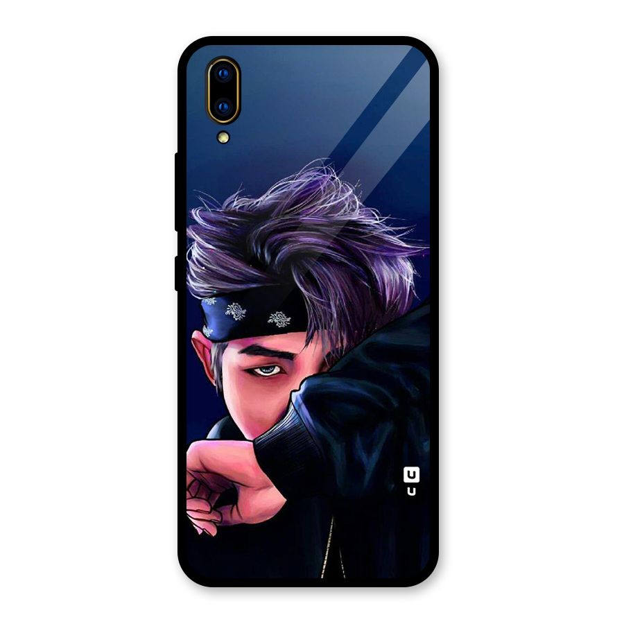 BTS Namjoon Artwork Glass Back Case for Vivo V11 Pro
