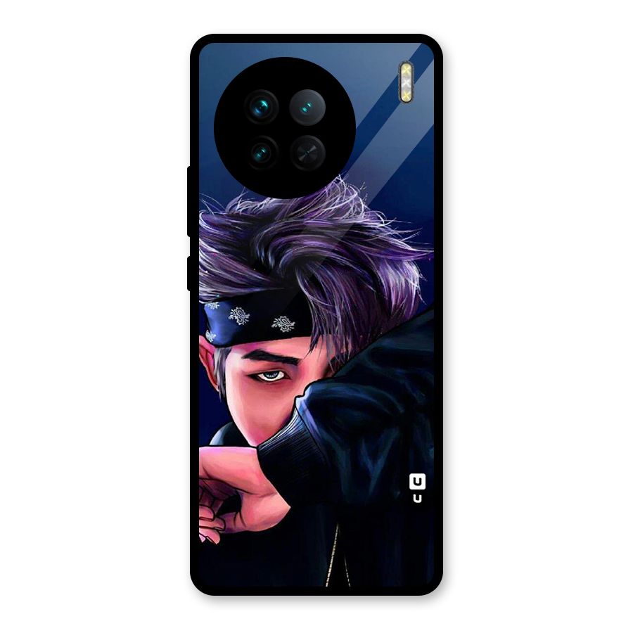 BTS Namjoon Artwork Glass Back Case for Vivo X90