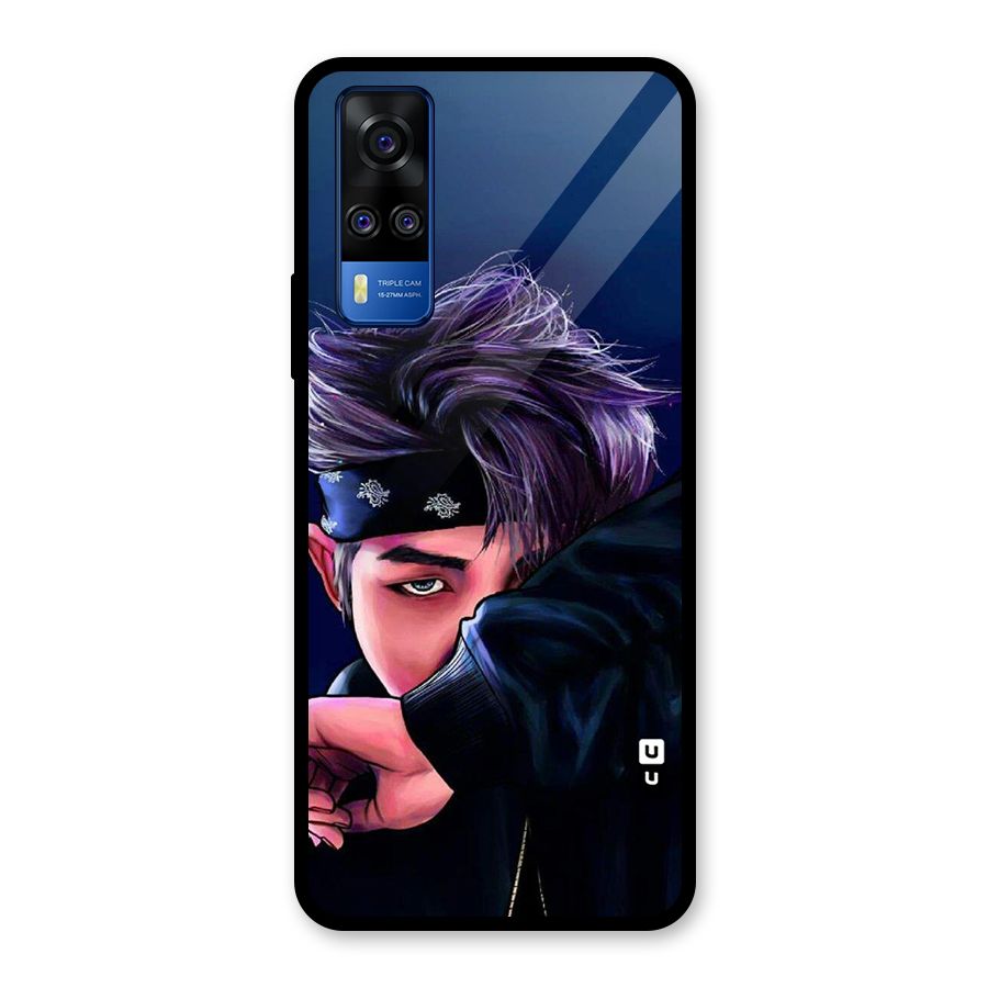 BTS Namjoon Artwork Glass Back Case for Vivo Y31