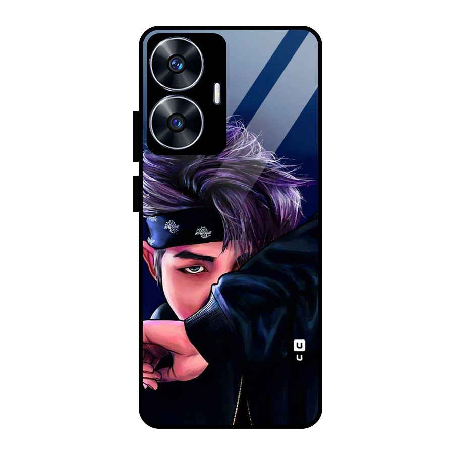 BTS Namjoon Artwork Glass Back Case for realme C55