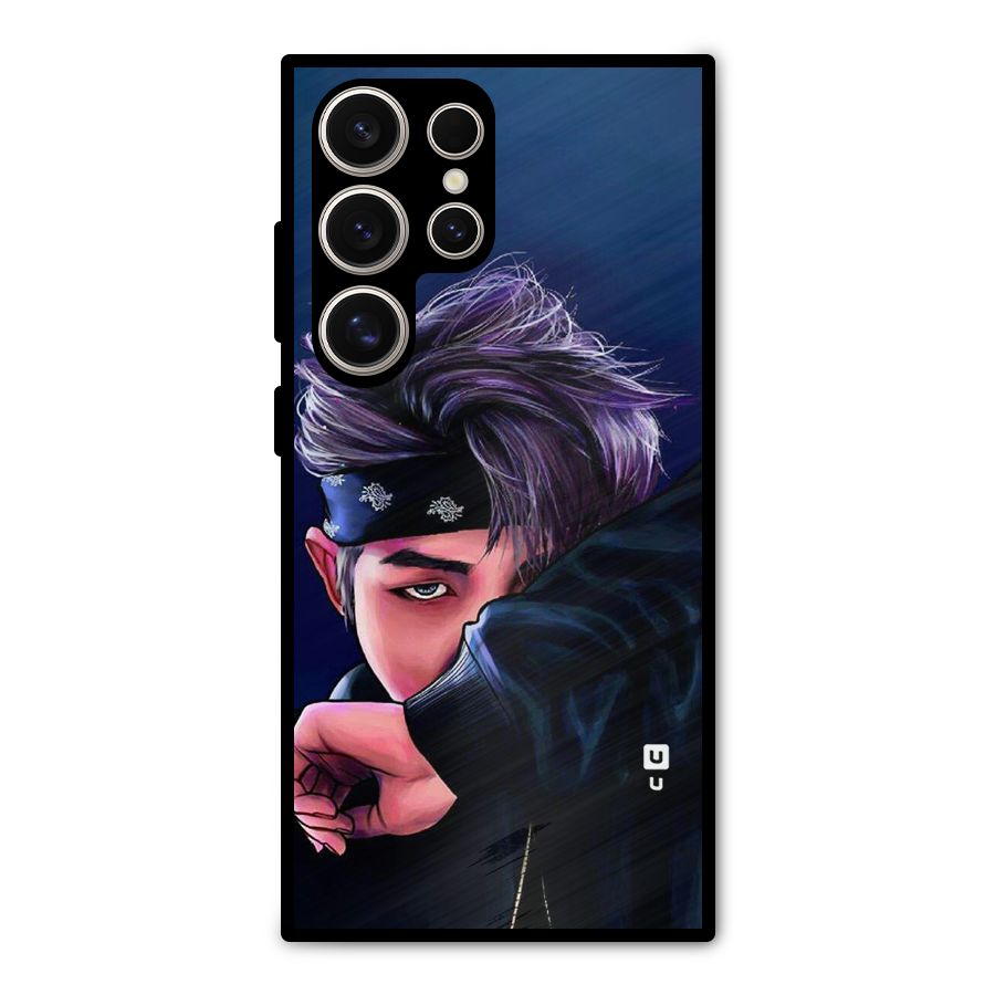 BTS Namjoon Artwork Metal Back Case for Galaxy S24 Ultra