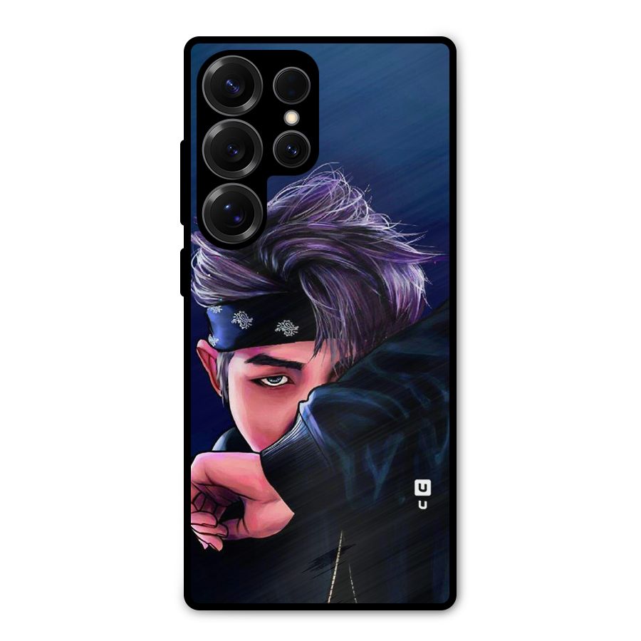 BTS Namjoon Artwork Metal Back Case for Galaxy S25 Ultra