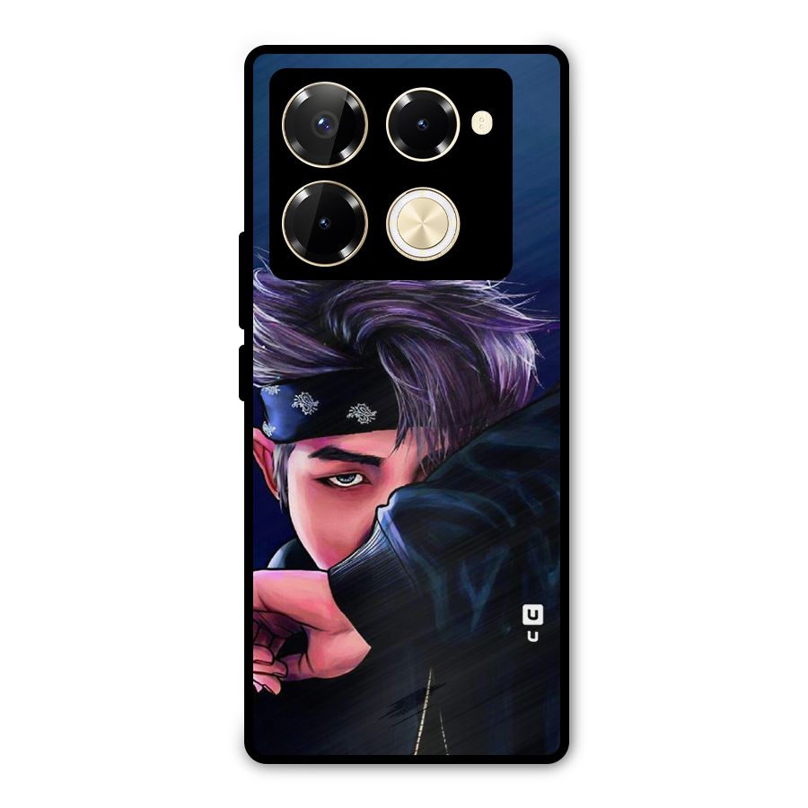 BTS Namjoon Artwork Metal Back Case for Infinix Note 40 Pro