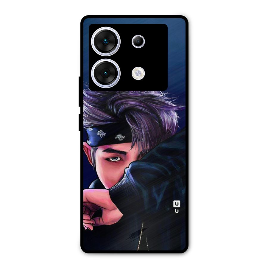 BTS Namjoon Artwork Metal Back Case for Infinix Zero 30 5G