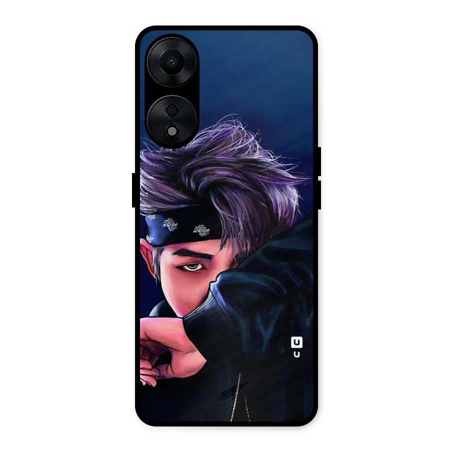 BTS Namjoon Artwork Metal Back Case for Oppo A78 5G