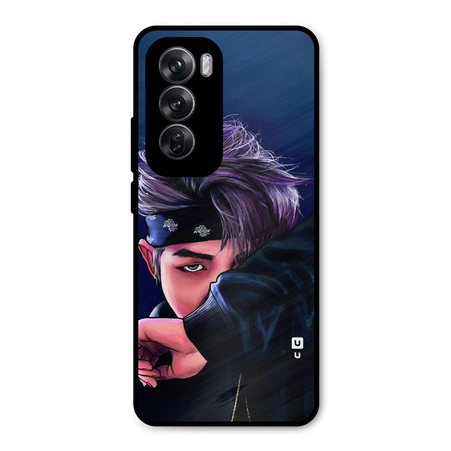 BTS Namjoon Artwork Metal Back Case for Oppo Reno12 Pro