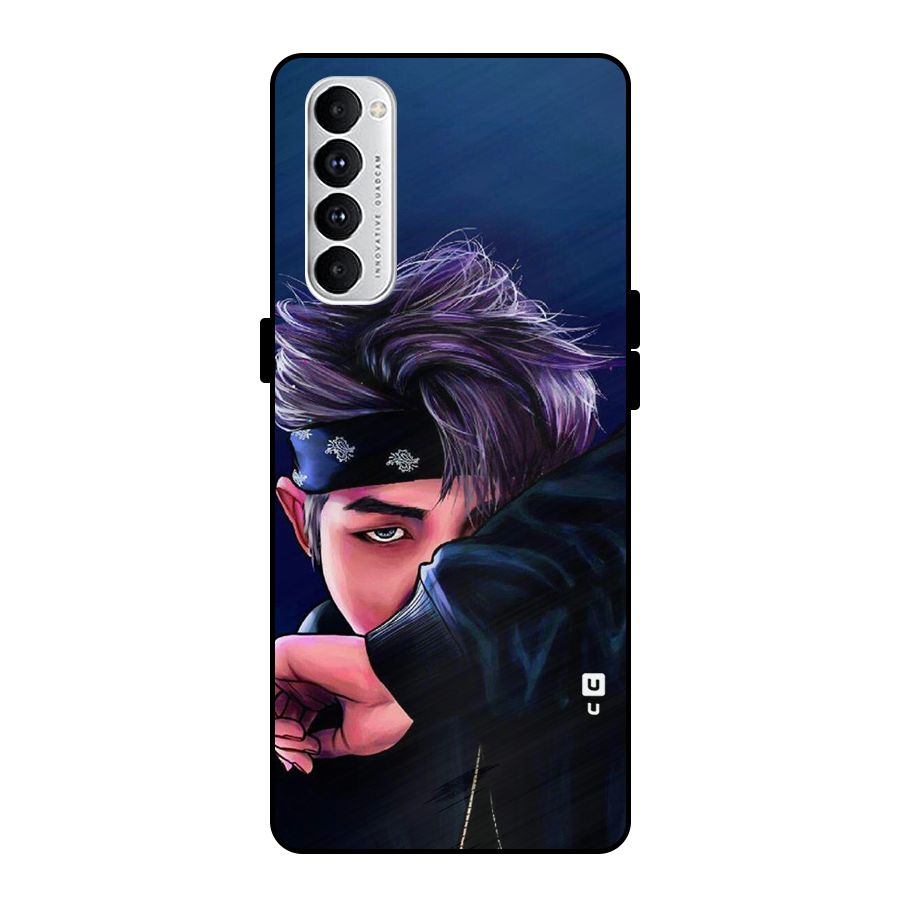 BTS Namjoon Artwork Metal Back Case for Oppo Reno4 Pro