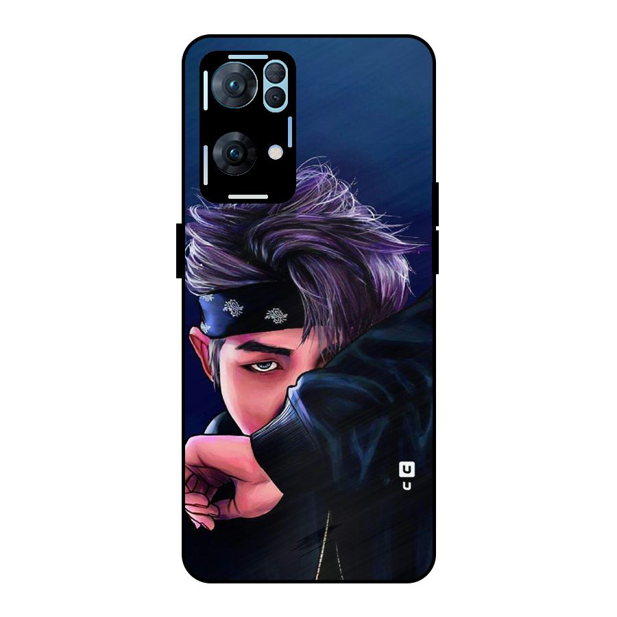 BTS Namjoon Artwork Metal Back Case for Oppo Reno7 Pro 5G