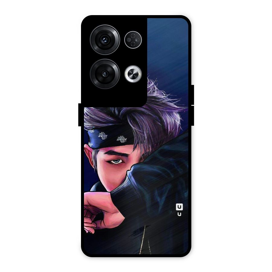 BTS Namjoon Artwork Metal Back Case for Oppo Reno8 Pro 5G