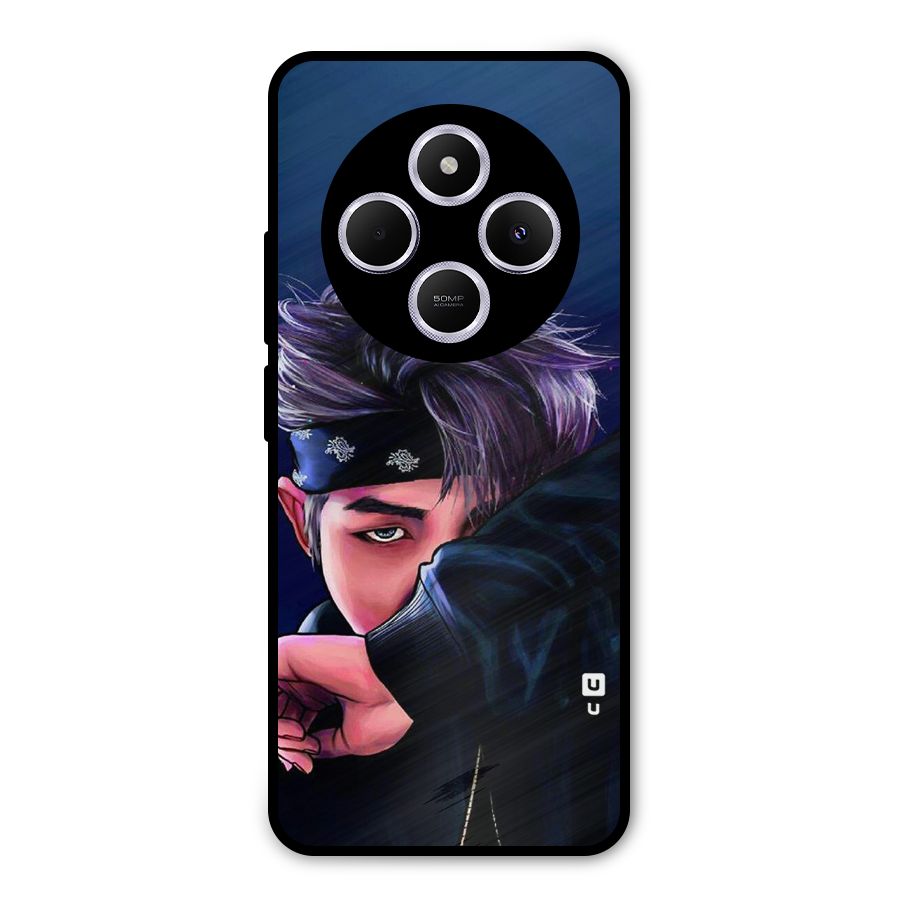 BTS Namjoon Artwork Metal Back Case for Poco C75 5G