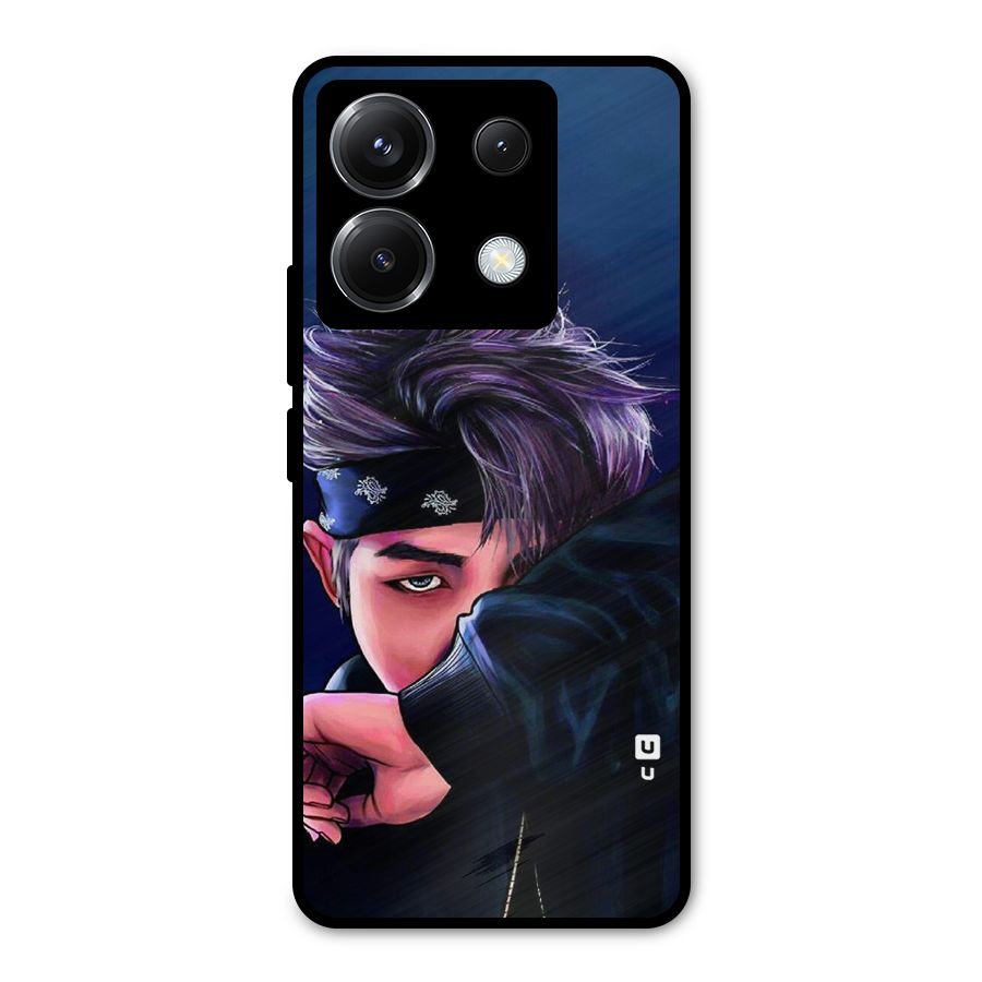 BTS Namjoon Artwork Metal Back Case for Poco X6