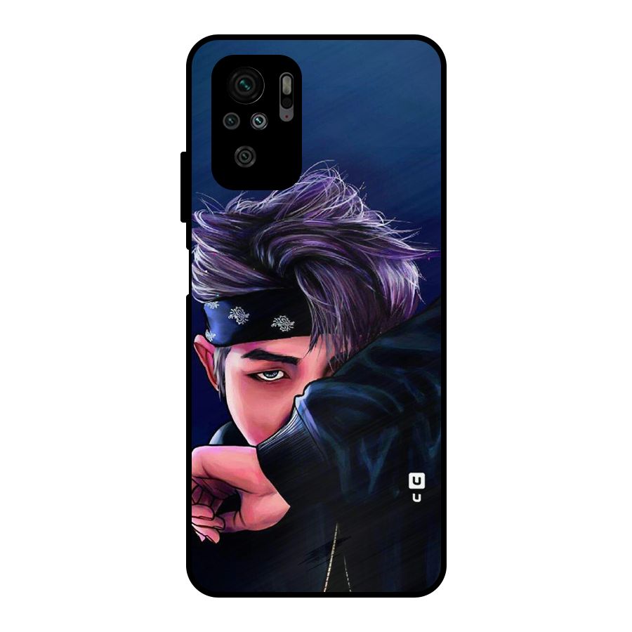 BTS Namjoon Artwork Metal Back Case for Redmi Note 10S