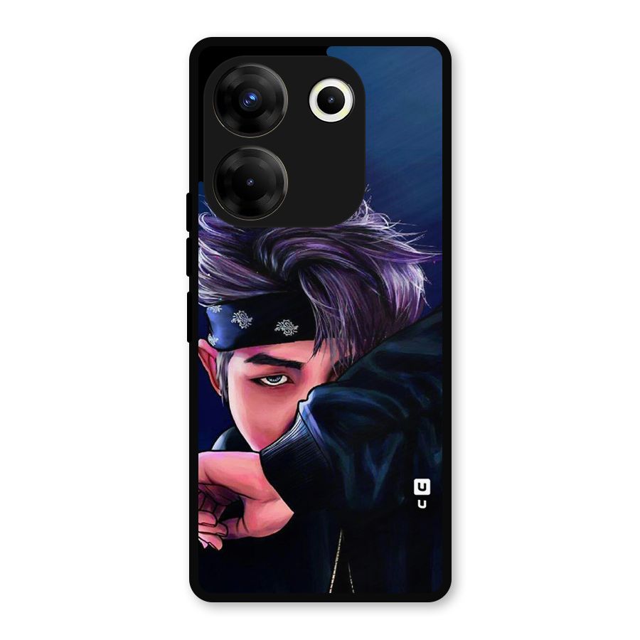 BTS Namjoon Artwork Metal Back Case for Tecno Camon 20 Pro