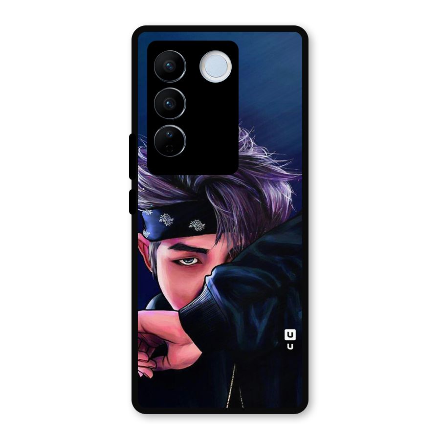 BTS Namjoon Artwork Metal Back Case for Vivo V27 Pro