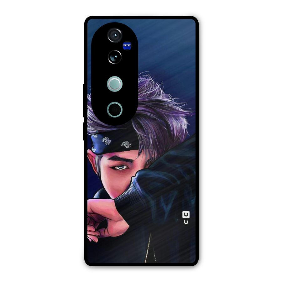 BTS Namjoon Artwork Metal Back Case for Vivo V40 Pro