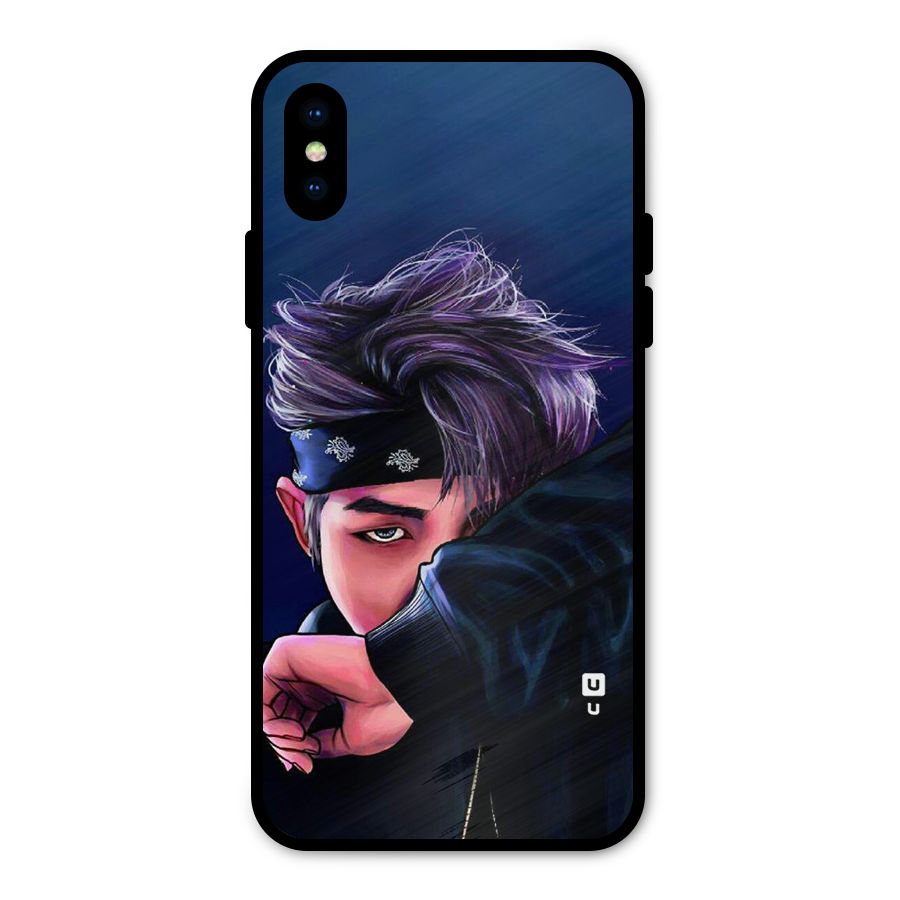BTS Namjoon Artwork Metal Back Case for iPhone X
