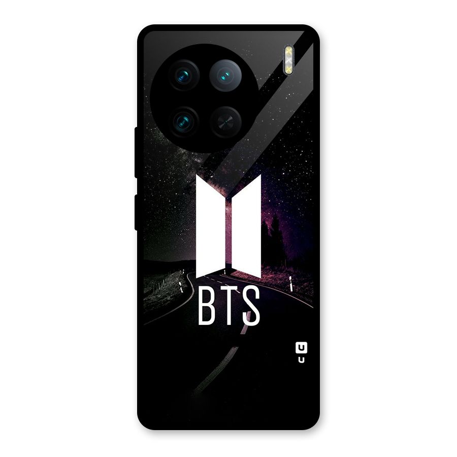 BTS Night Sky Glass Back Case for Vivo X90 Pro