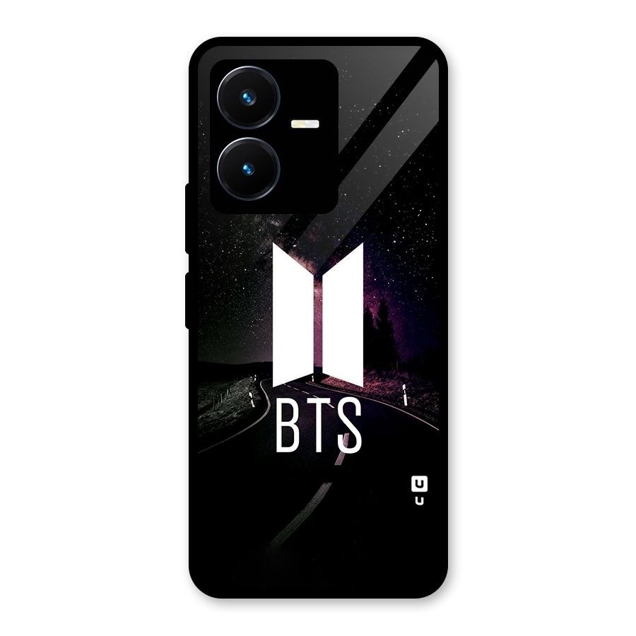 BTS Night Sky Glass Back Case for Vivo Y22s