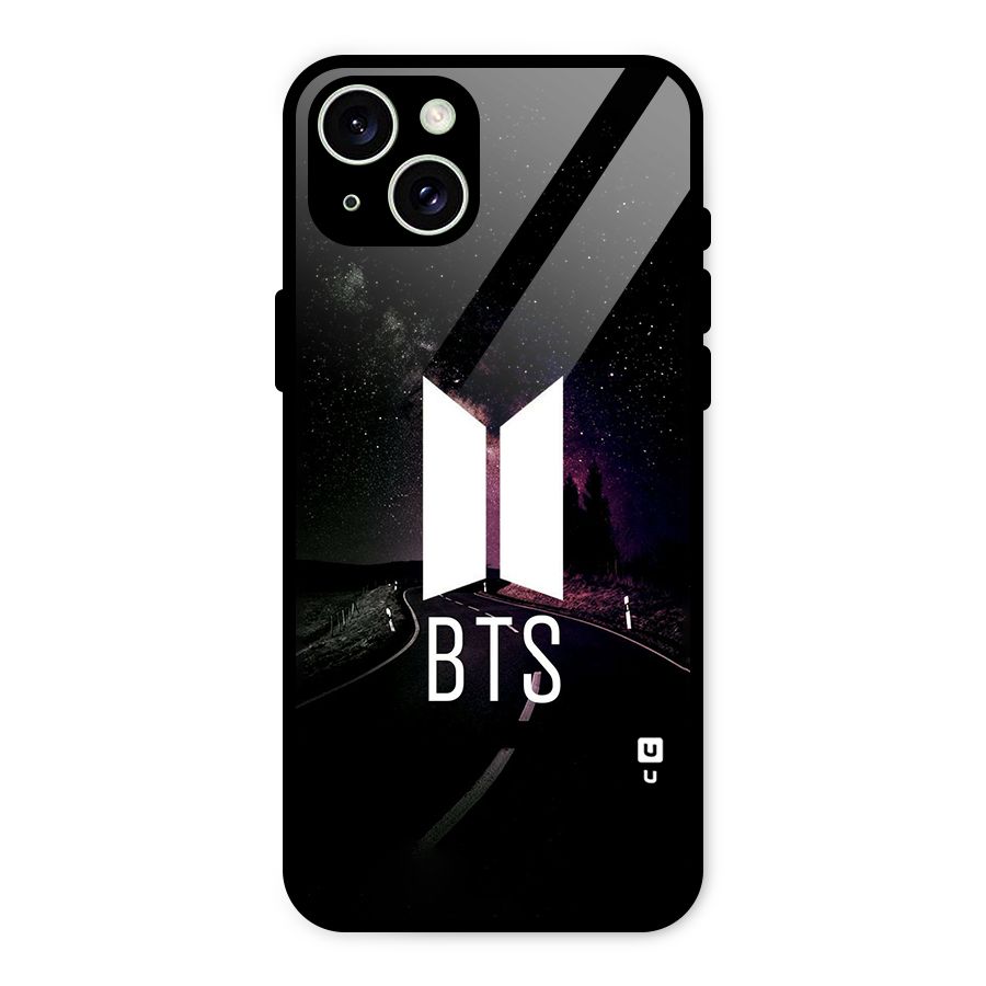 BTS Night Sky Glass Back Case for iPhone 15 Plus