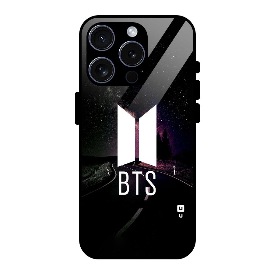 BTS Night Sky Glass Back Case for iPhone 15 Pro