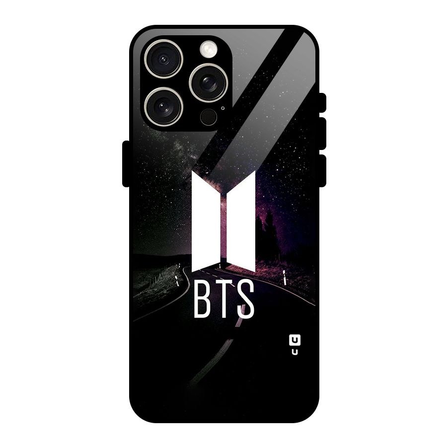 BTS Night Sky Glass Back Case for iPhone 15 Pro Max
