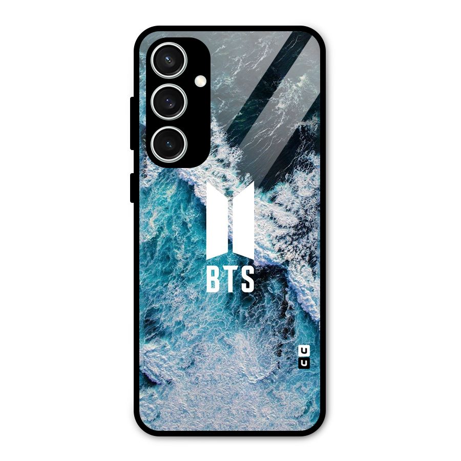 BTS Ocean Waves Glass Back Case for Galaxy S23 FE