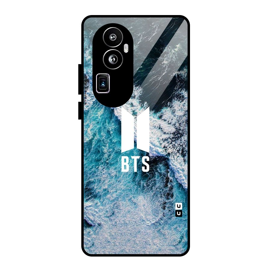 BTS Ocean Waves Glass Back Case for Oppo Reno10 Pro Plus